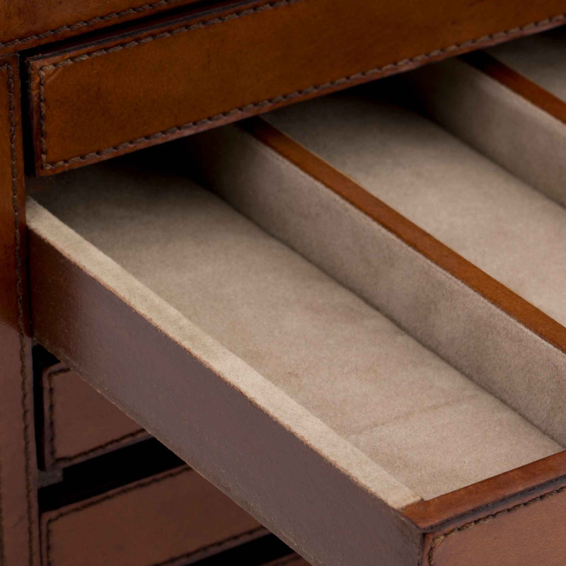 Manhattan Schmuck-Box aus Büffelleder - Flamant