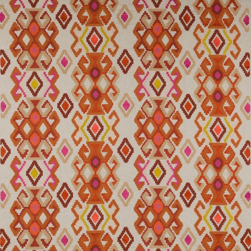 Preview: Manuel Canovas Ango Leinenstoff in Corail