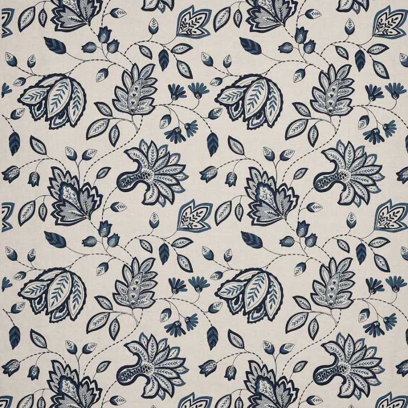 Preview: Manuel Canovas Bala Stoff in Indigo