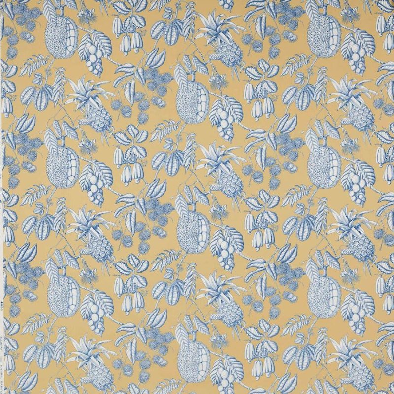 Manuel Canovas Balangan Baumwollstoff in Ocre