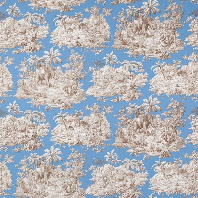 Manuel Canovas Bengale Stoff in Bleu