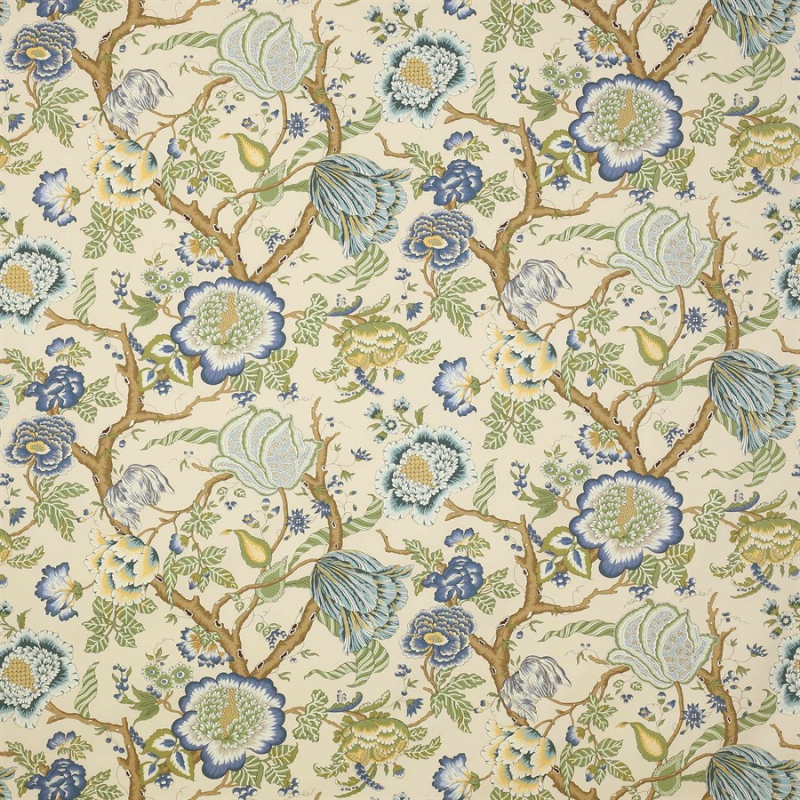 Manuel Canovas Brahmane Stoff in Nattier