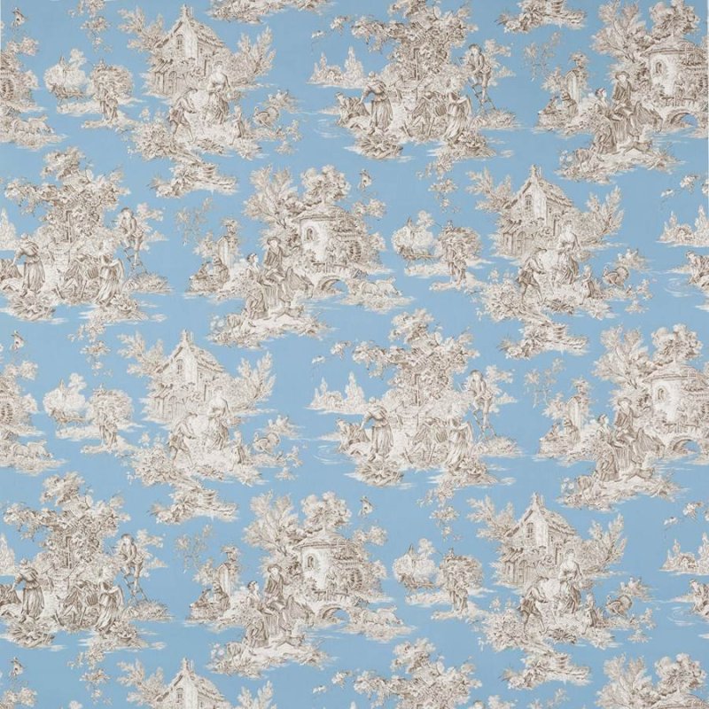 Manuel Canovas Campagne Stoff in Azur