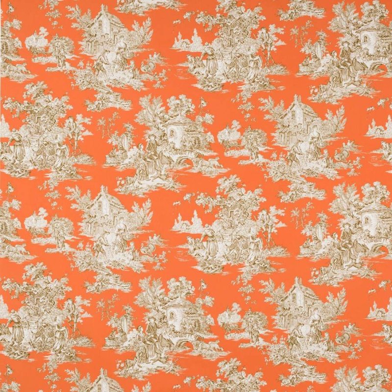 Preview: Manuel Canovas Campagne Stoff in Corail