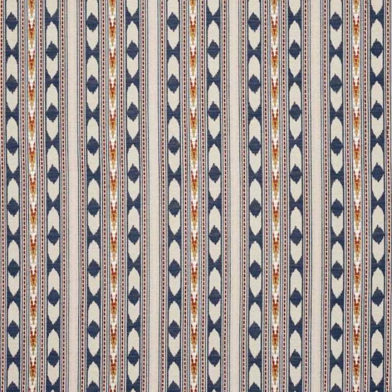 Manuel Canovas Cochin Leinenstoff in Outremer