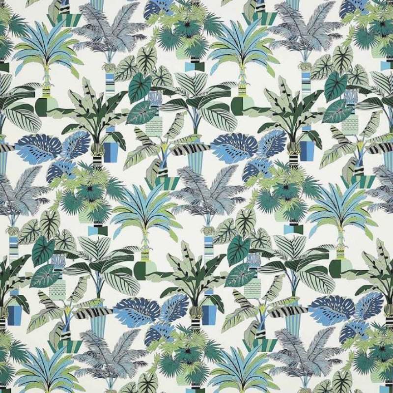 Preview: Manuel Canovas Florida Stoff in Marine