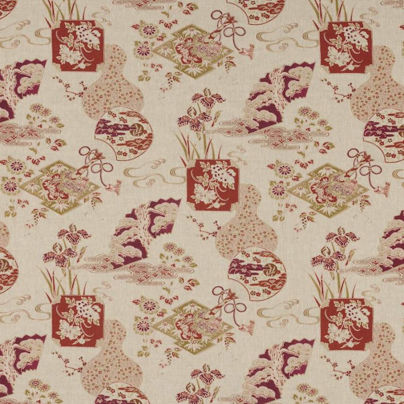Preview: Manuel Canovas Imari Stoff in Terracotta