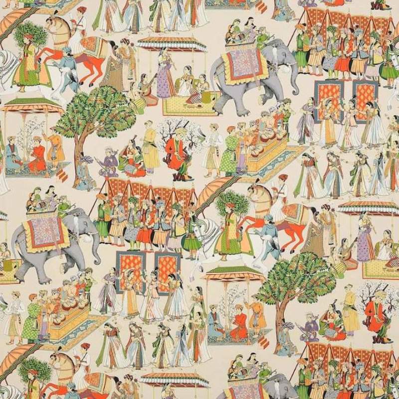 Preview: Manuel Canovas Kalinda Stoff in Tangerine