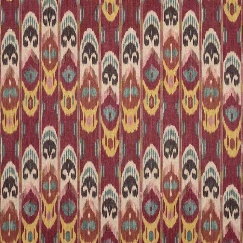 Preview: Manuel Canovas Kerala Leinenstoff in Cerise