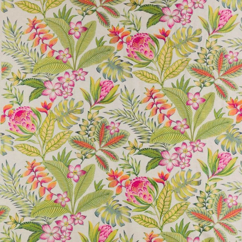 Preview: Manuel Canovas Laly Leinenstoff in Hibiscus