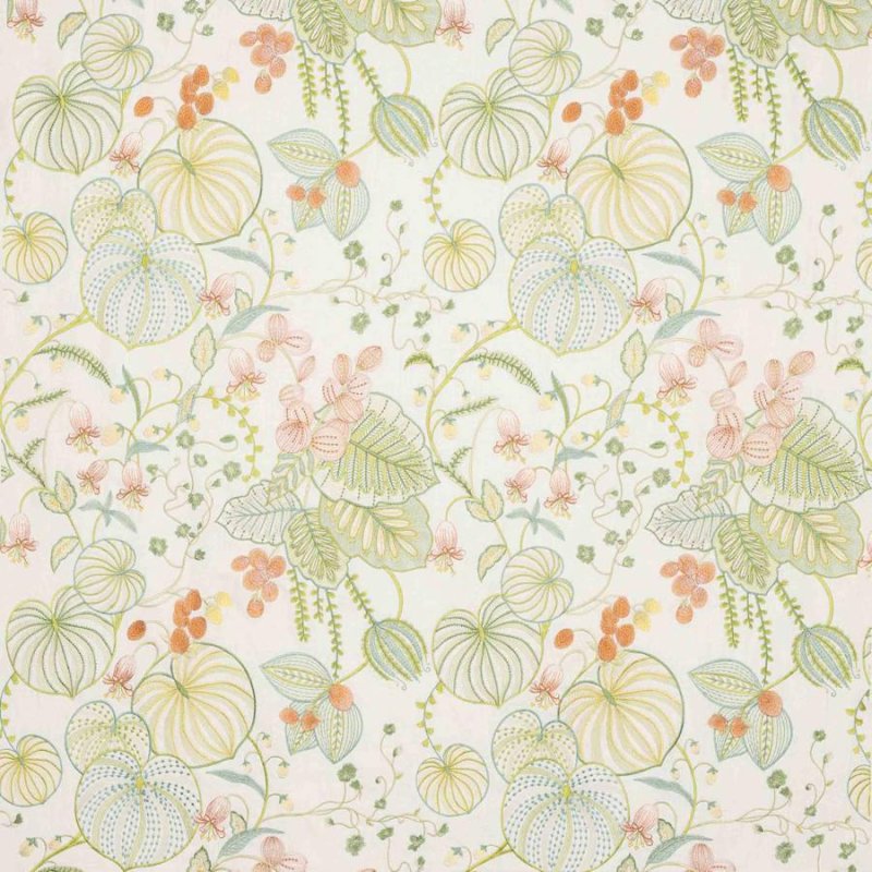 Preview: Manuel Canovas Mahina Leinenstoff in Corail