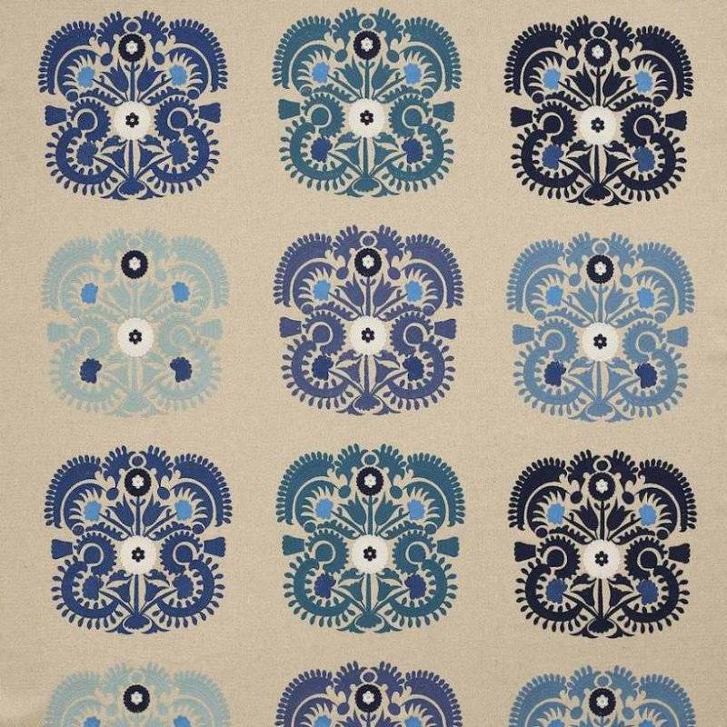Manuel Canovas Mona Leinenstoff in Ciel