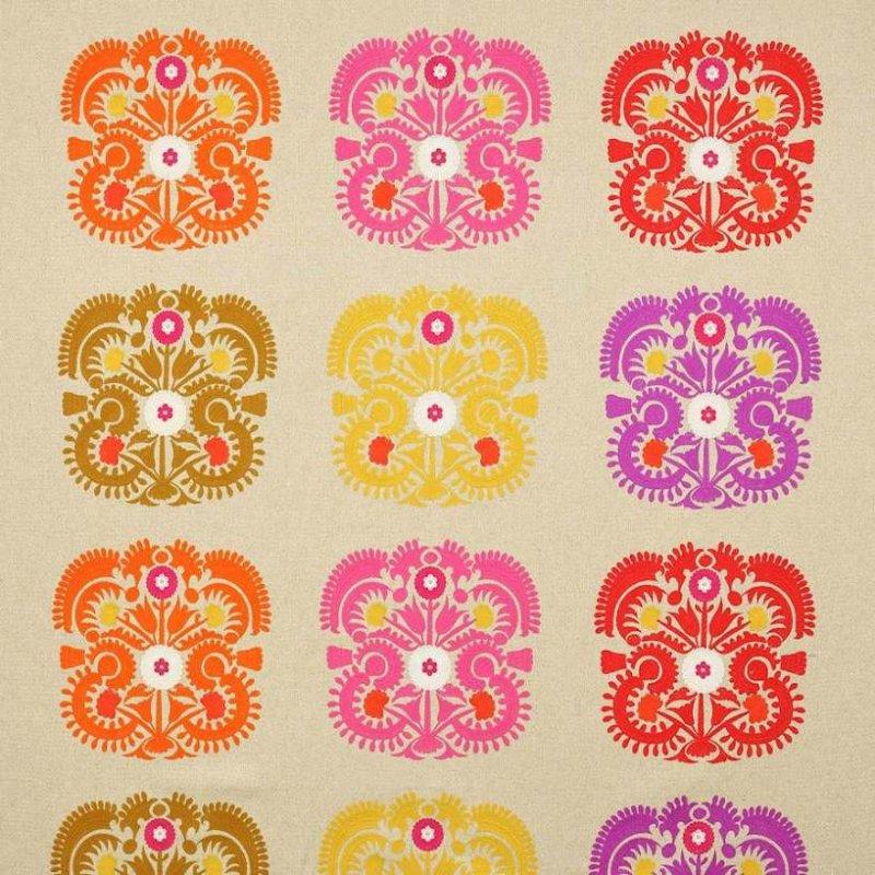 Preview: Manuel Canovas Mona Leinenstoff in Rose Indien