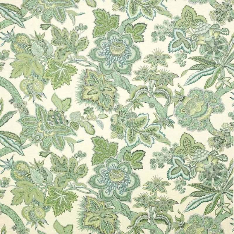 Manuel Canovas Mysore Leinenstoff in Jade
