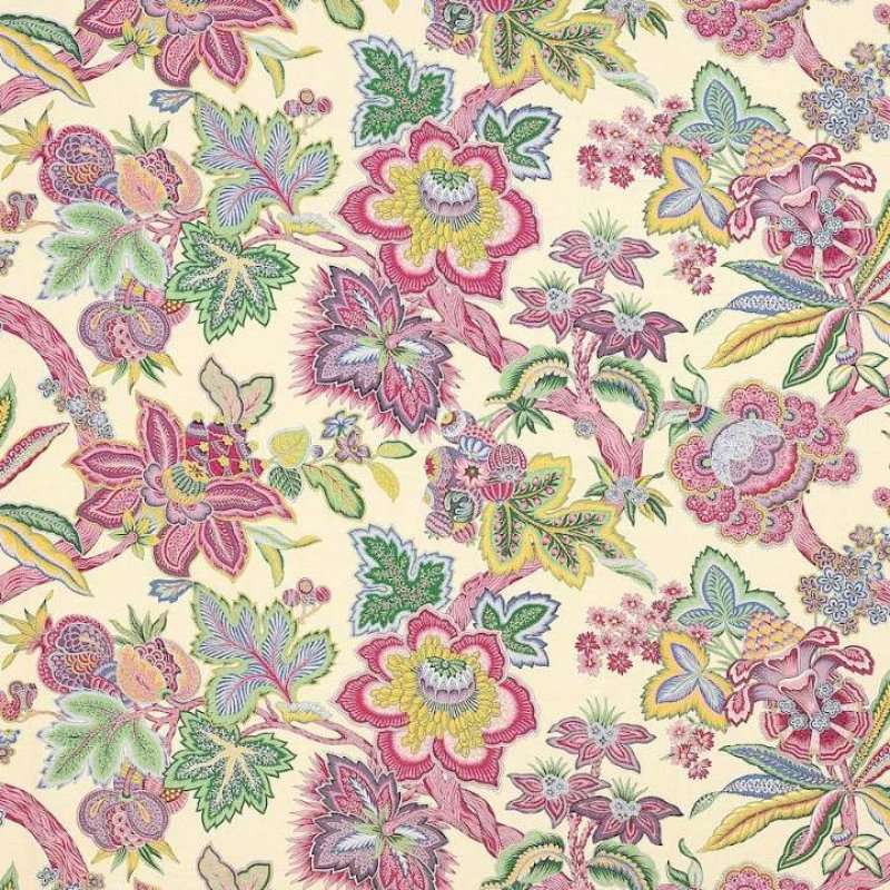 Preview: Manuel Canovas Mysore Leinenstoff in Multicolore