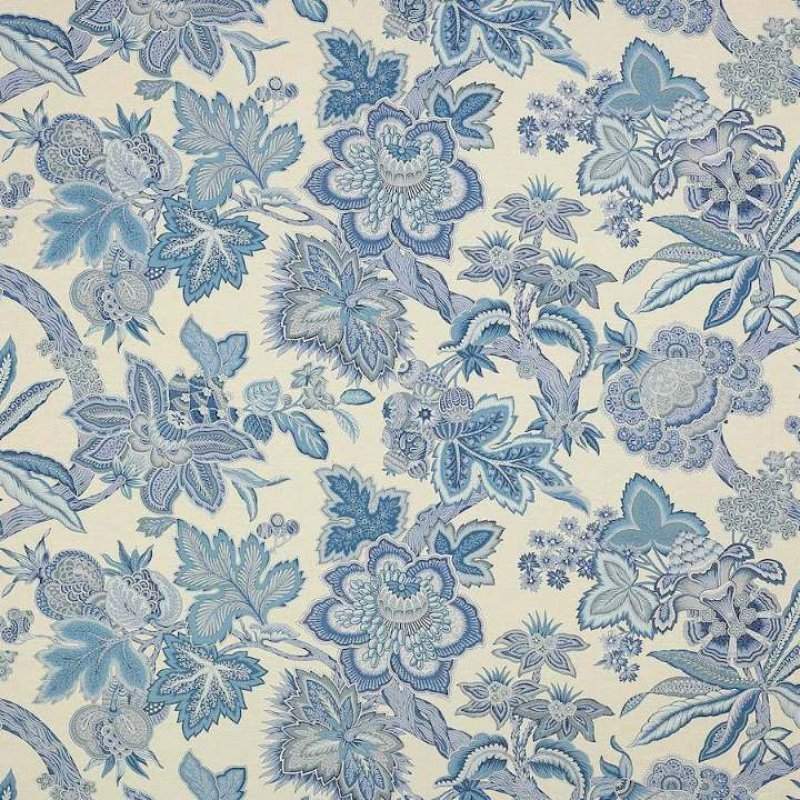 Preview: Manuel Canovas Mysore Leinenstoff in Saphir