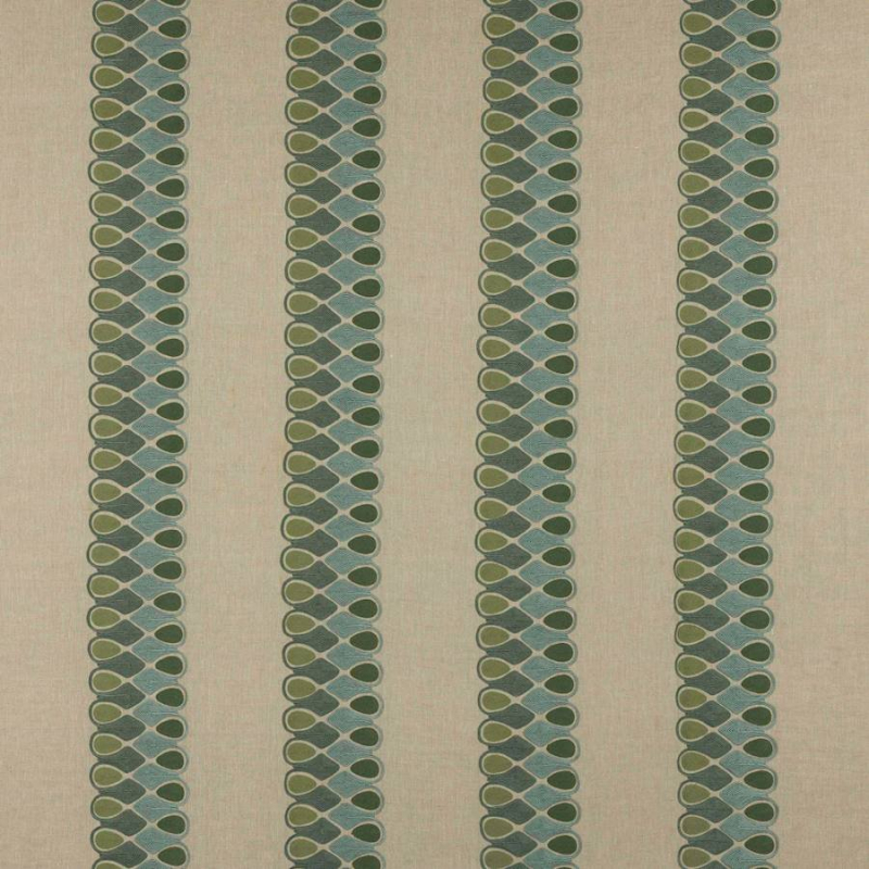 Manuel Canovas Niki Streifenstoff in Celadon