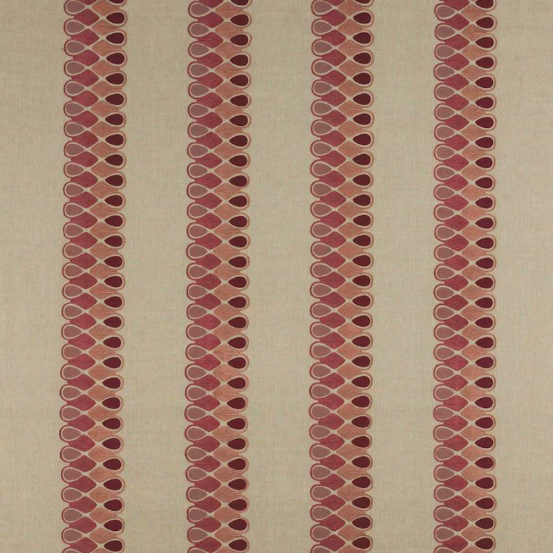 Preview: Manuel Canovas Niki Streifenstoff in Rose Ancien