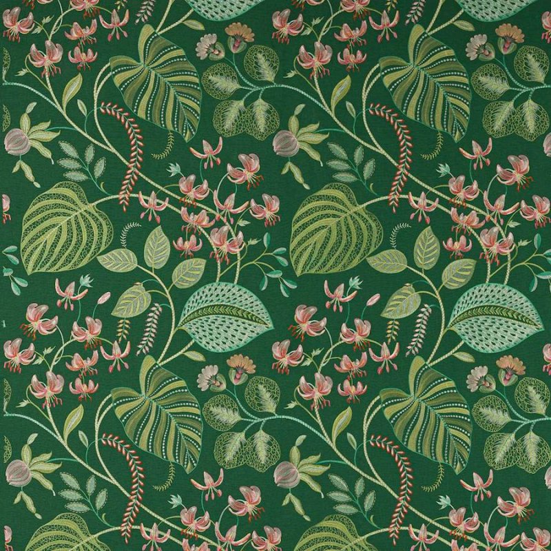 Manuel Canovas Palmaria Stoff in Emeraude
