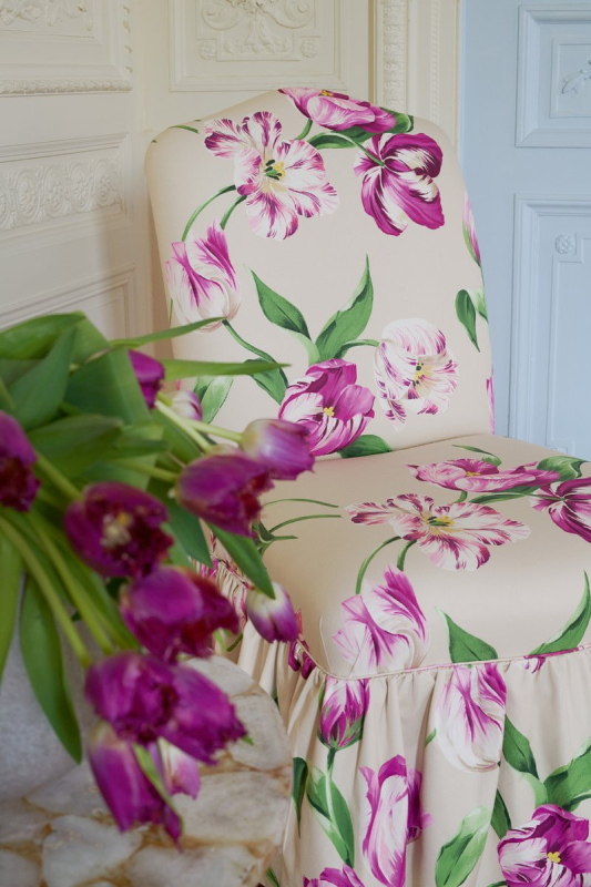 Detail von Manuel Canovas Polina mit Tulpen