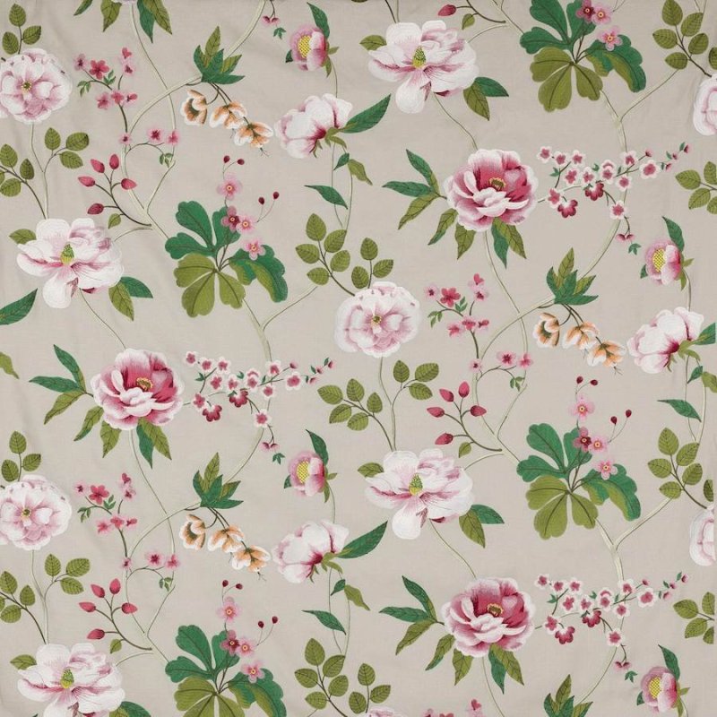 Preview: Manuel Canovas Talmont Leinenstoff in Rose