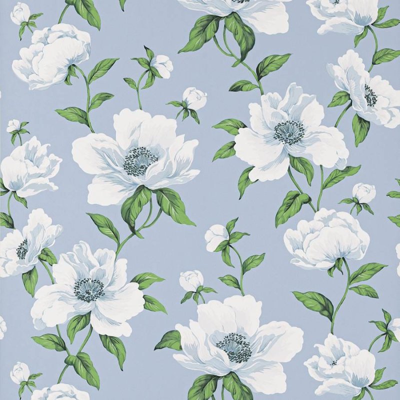 Preview: Bianca Tapete von Manuel Canovas in Celeste