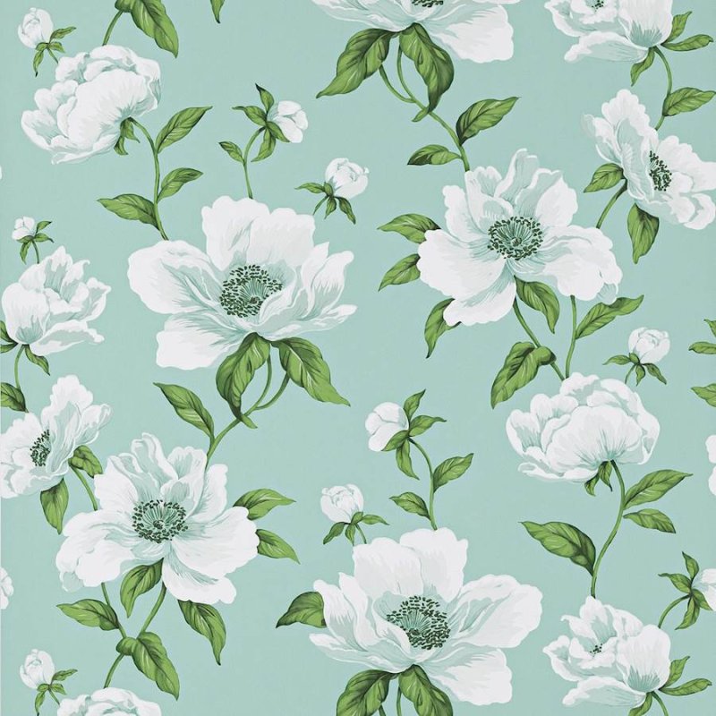 Bianca Tapete von Manuel Canovas in Jade