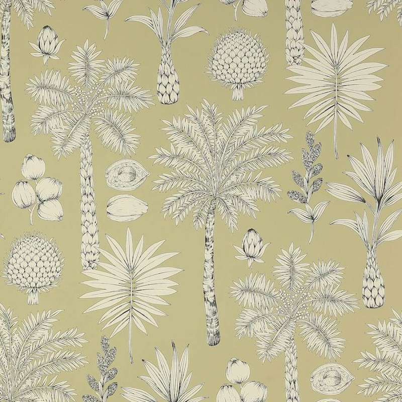 Côte d'Azur Tapete von Manuel Canovas in Sauge
