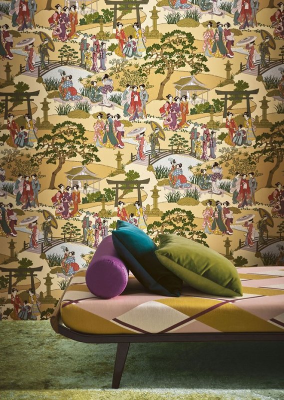 Preview: Geishas Tapete von Manuel Canovas – Ambiente