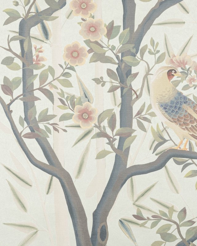 Preview: La Voliere Laurier – Tapete von Manuel Canovas