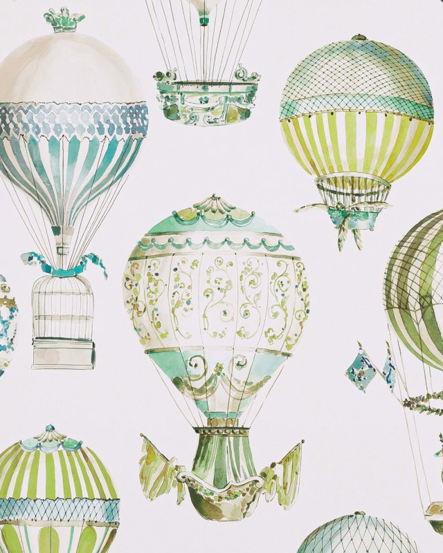 Preview: L’Envol Jade – Tapete von Manuel Canovas