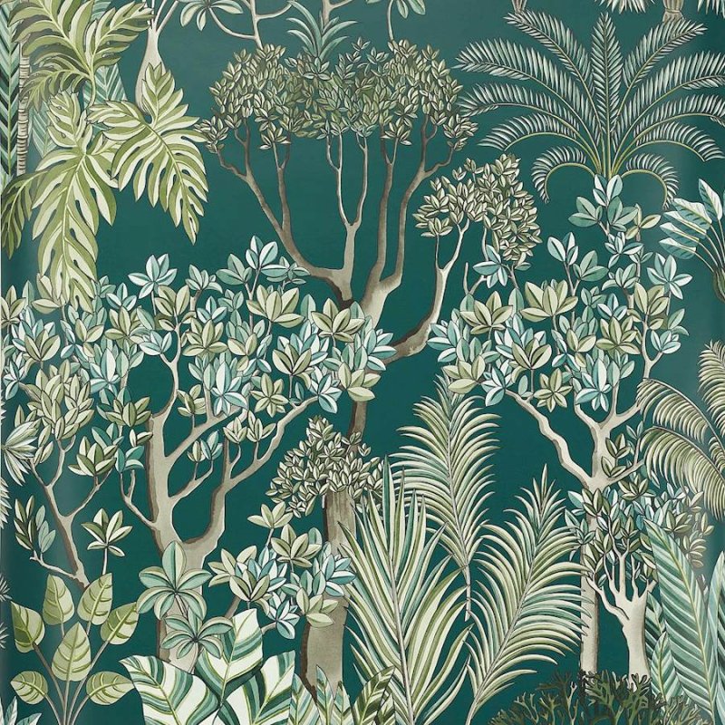 Preview: Morny Tapete von Manuel Canovas in Bleu Canard