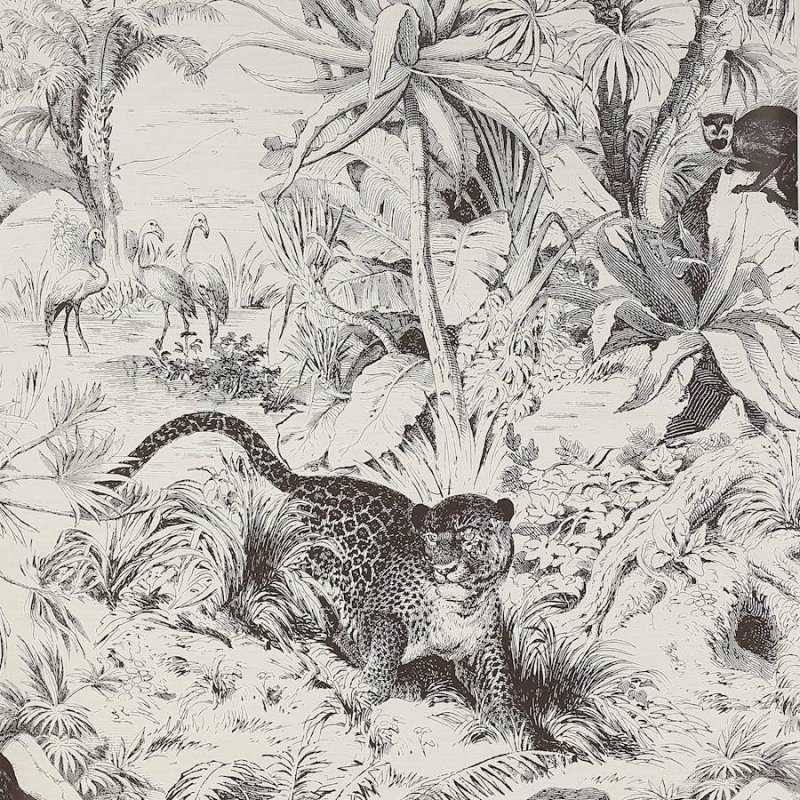 Preview: Salvator Tapete von Manuel Canovas in Graphite