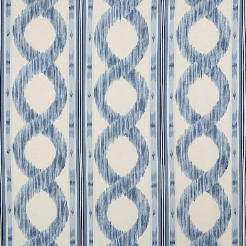 Preview: Manuel Canovas Zarina Leinenstoff in Saphir