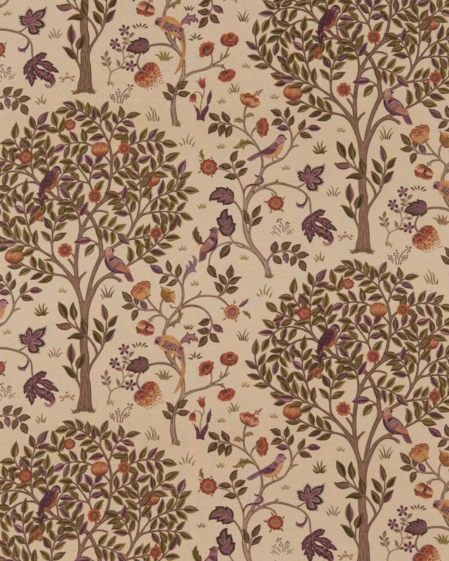 Preview: Kelmscott Tree Mulberry/Russet – Stoff von Morris & Co.