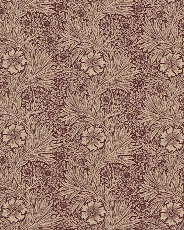 Preview: Marigold Brick/Manilla – Stoff von Morris & Co.