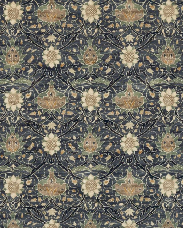 Preview: Montreal Velvet Indigo/Slate – Stoff von Morris & Co.