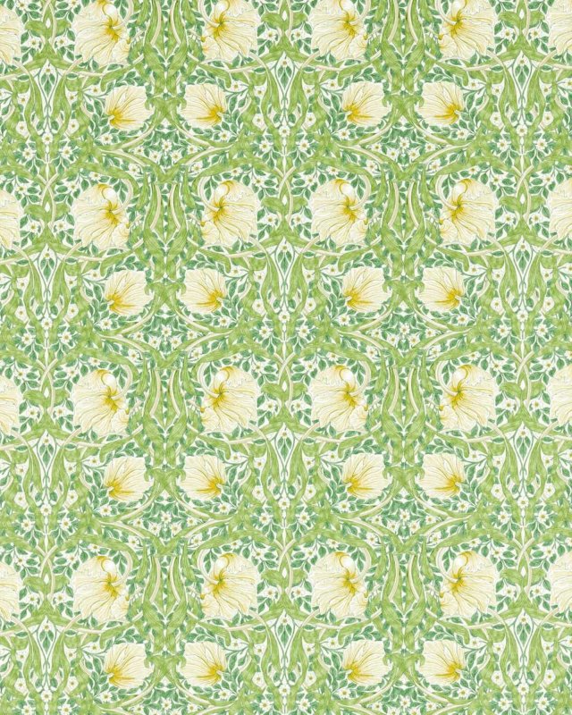 Preview: Pimpernel Weld/Leaf Green – Stoff von Morris & Co.