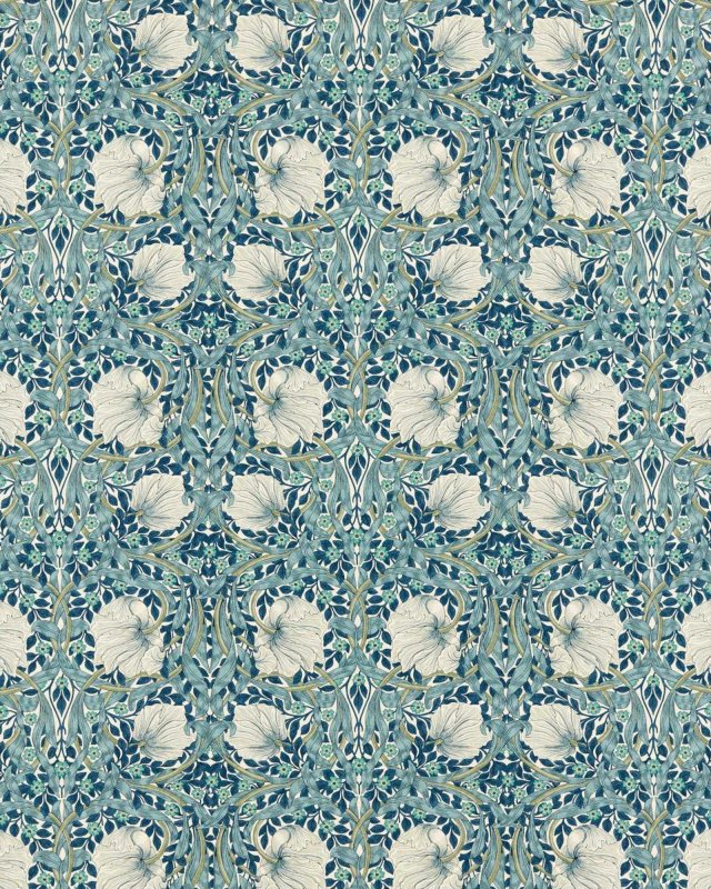 Pimpernel Cobalt/Mineral – Stoff von Morris & Co.