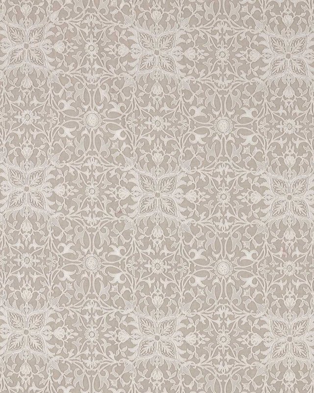 Preview: Pure Net Ceiling Embroidery Flax – Stoff von Morris & Co.