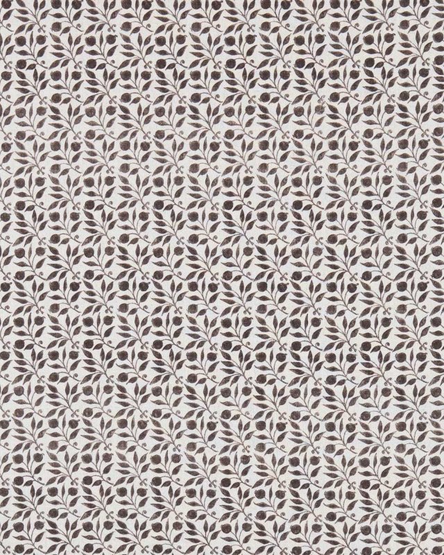 Rosehip Black/Ecru – Stoff von Morris & Co.