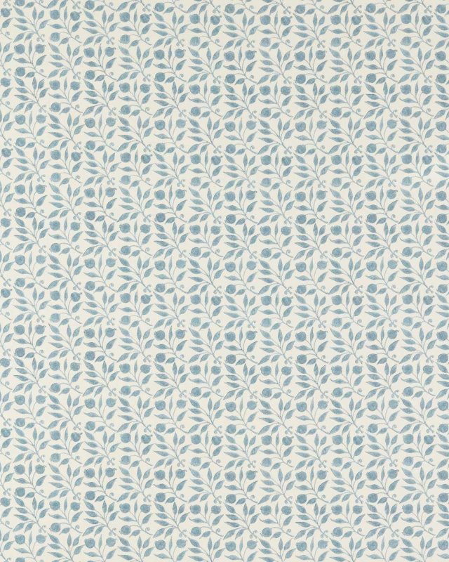 Rosehip Mineral Blue – Stoff von Morris & Co.