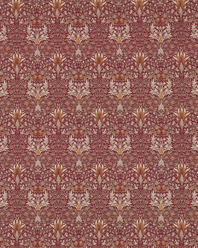 Preview: Snakeshead Claret/Gold – Stoff von Morris & Co.