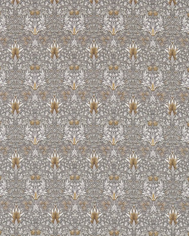 Preview: Snakeshead Pewter/Gold – Stoff von Morris & Co.