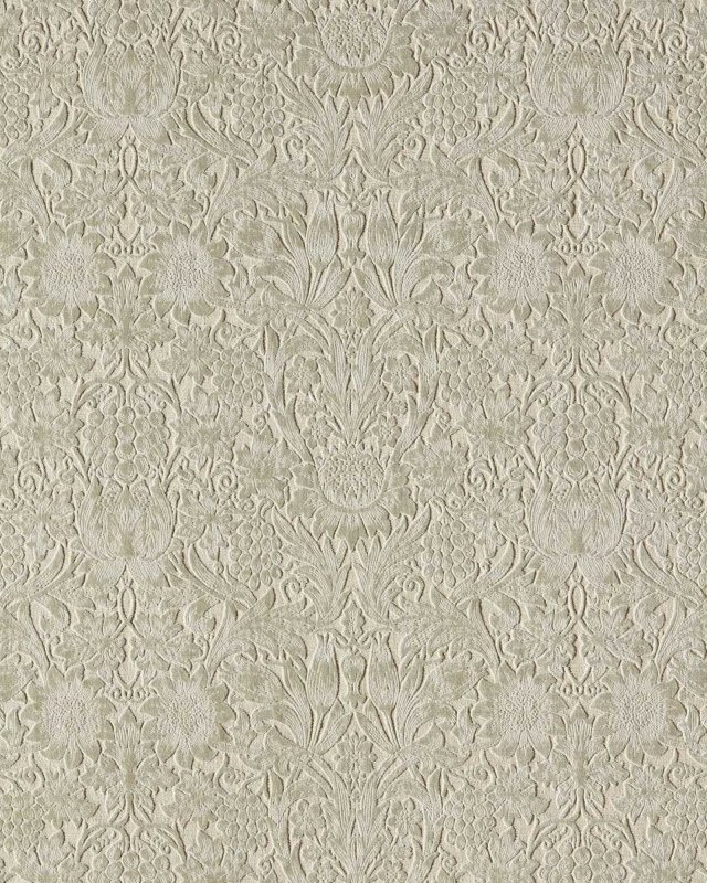 Sunflower Caffoy Velvet Fired Biscuit – Stoff von Morris & Co.