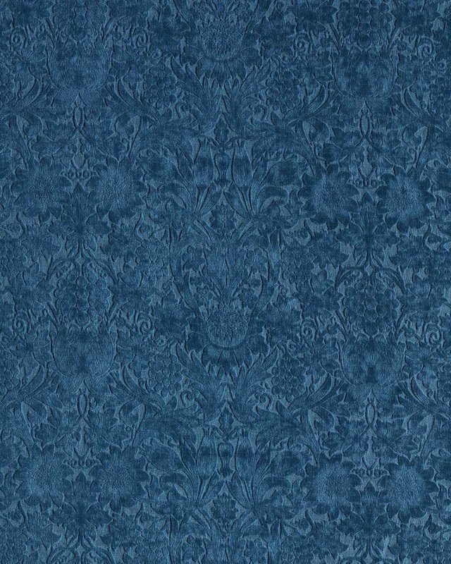 Preview: Sunflower Caffoy Velvet Inky Fingers – Stoff von Morris & Co.