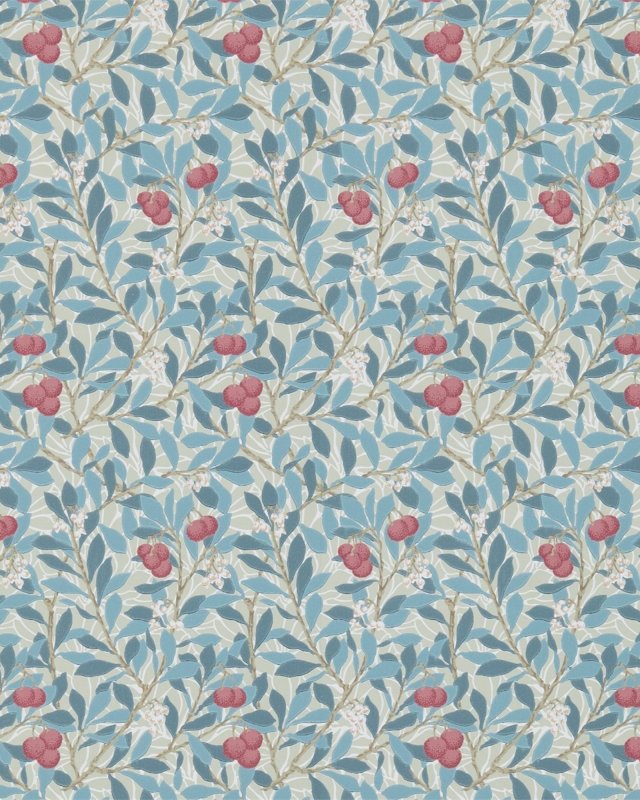 Arbutus Woad/Russet – Tapete von Morris & Co.