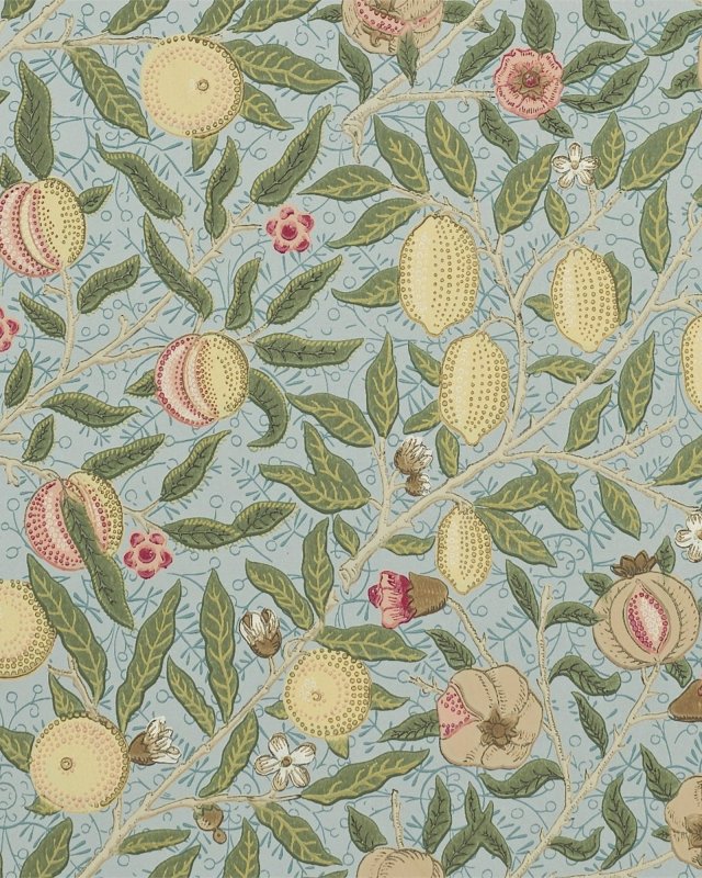 Fruit Slate/Thyme – Tapete von Morris & Co.