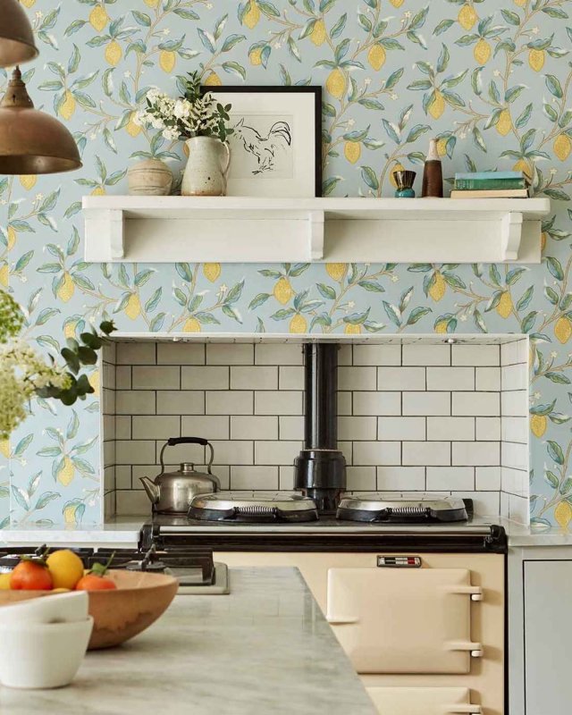 Preview: Lemon Tree Tapete von Morris & Co. – Ambiente