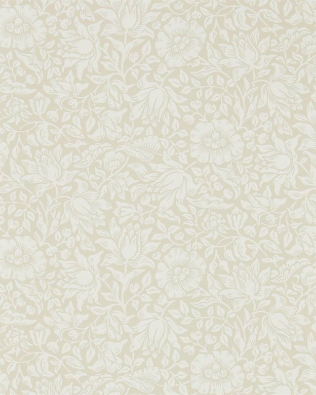 Preview: Mallow Cream Ivory – Tapete von Morris & Co.